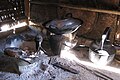 Village kitchen teapot in rural Myanmar