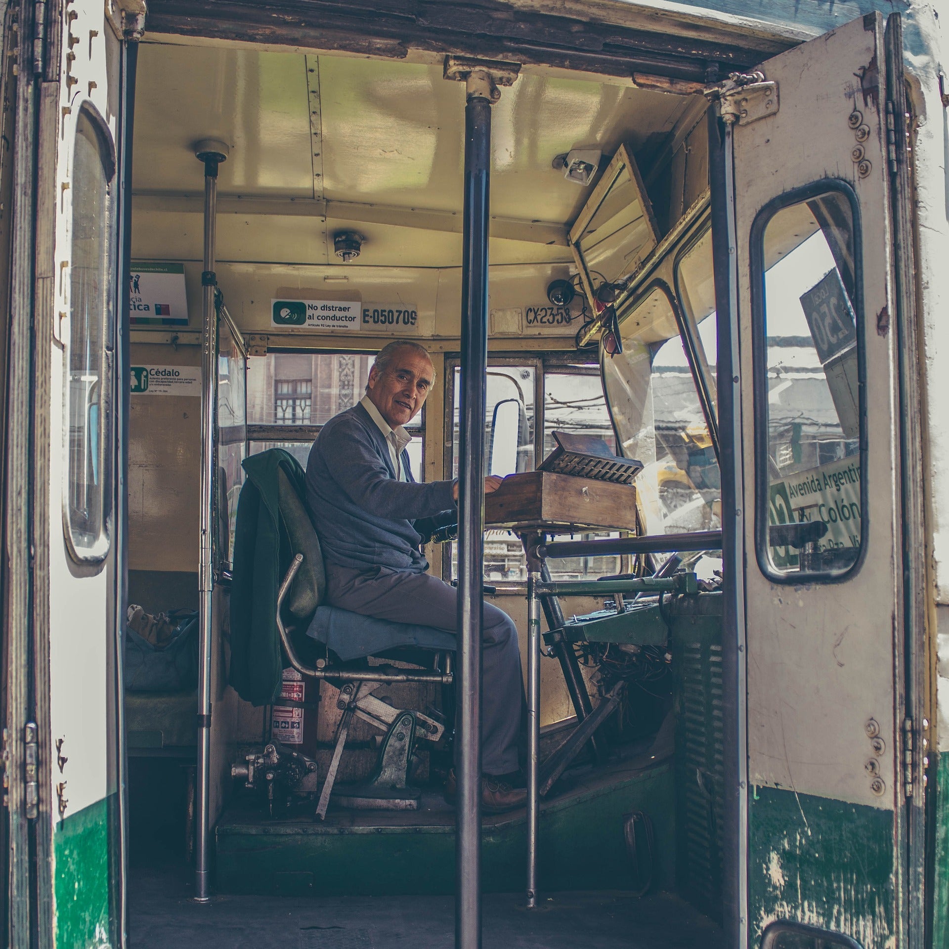 friendly bus driver